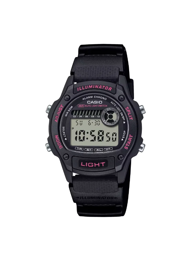 CASIO Men's Resin Digital Watch W-220H-1A2VDF - 36.6 mm