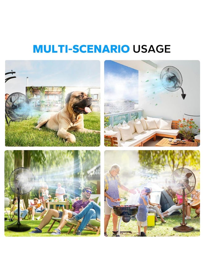 موثوقية التنبؤ طقم نظام تبريد بالضباب، رذاذ رذاذ الماء مع خط رشاش ماء بطول 10 أمتار 5 فوهات ضباب نحاسية، نظام تبريد بالضباب المروحي للفناء، الحديقة، الحديقة، الحديقة، الدفيئة، حفلة شواء النسيم - Image 5