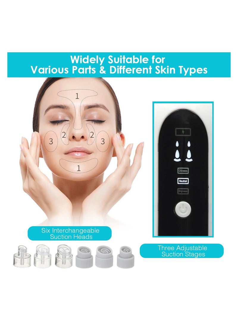 Blackhead Removal Pore Vacuum Face Cleaner Electric Pimple Black Head Remover USB Rechargeable Water Cycle Facial Cleaning Tools - Image 3
