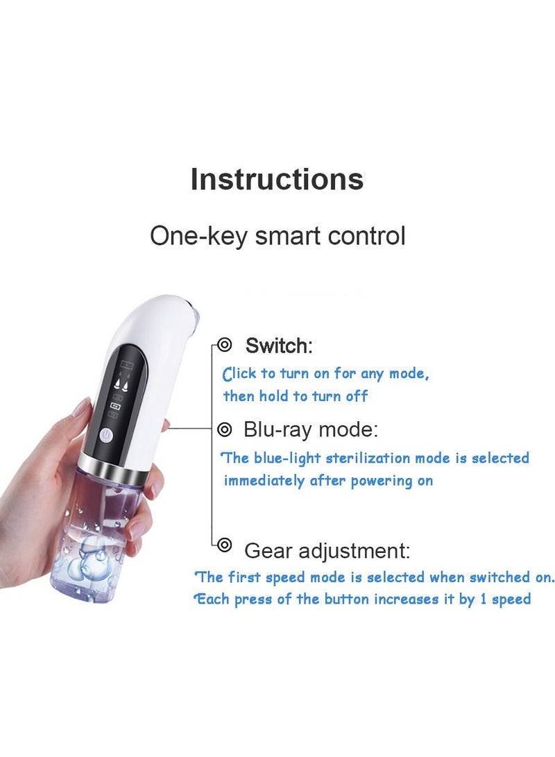 Blackhead Removal Pore Vacuum Face Cleaner Electric Pimple Black Head Remover USB Rechargeable Water Cycle Facial Cleaning Tools - Image 5