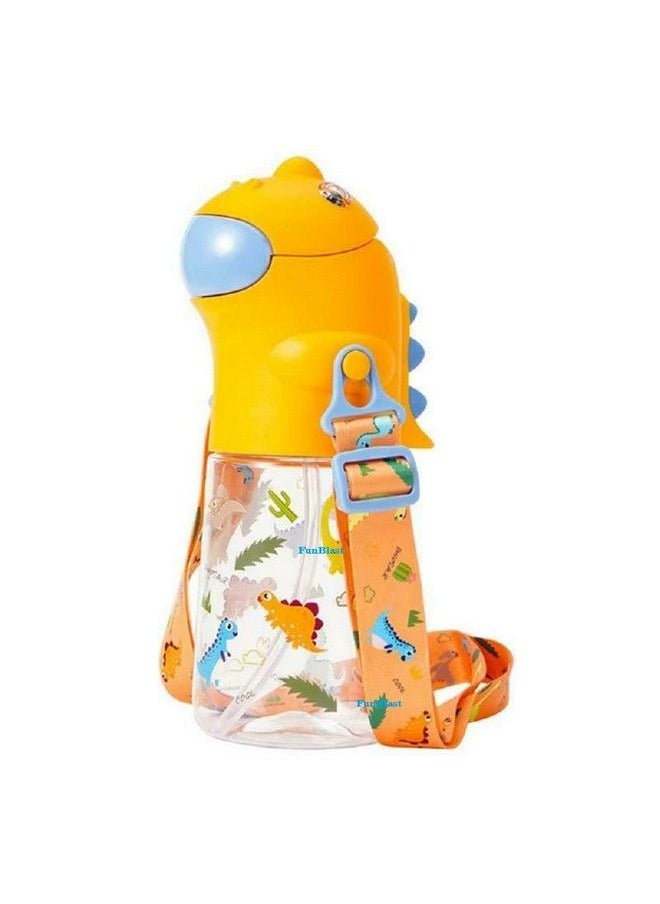 Dinosaur Water Bottle For Kids Cartoon Design Anti Leak Tritan Water Bottle For Kids Water Bottle With Sipper School Water Bottle For Kids 560 Ml (Yellow) - pzsku/ZD12120A48C460D7AF5E3Z/45/_/1692272740/6f45bfb0-d0fa-4983-9786-531c6b34318b