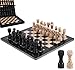 MARBLE RANGE Marble Chess Set for Adults 12 Handmade Black Coral Board Game with 32 Chess Pieces 2 Extra Queens Storage Box Luxury Travel Game Elegant for Home Decor - Image 2