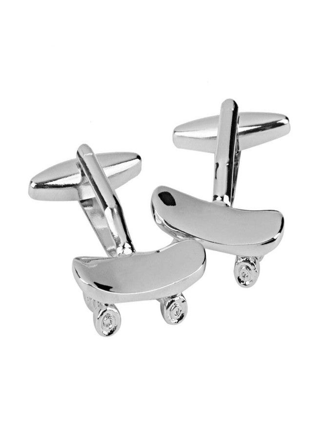 Vcufflinks Skateboard Skateboarder Pair Cufflinks - Image 1