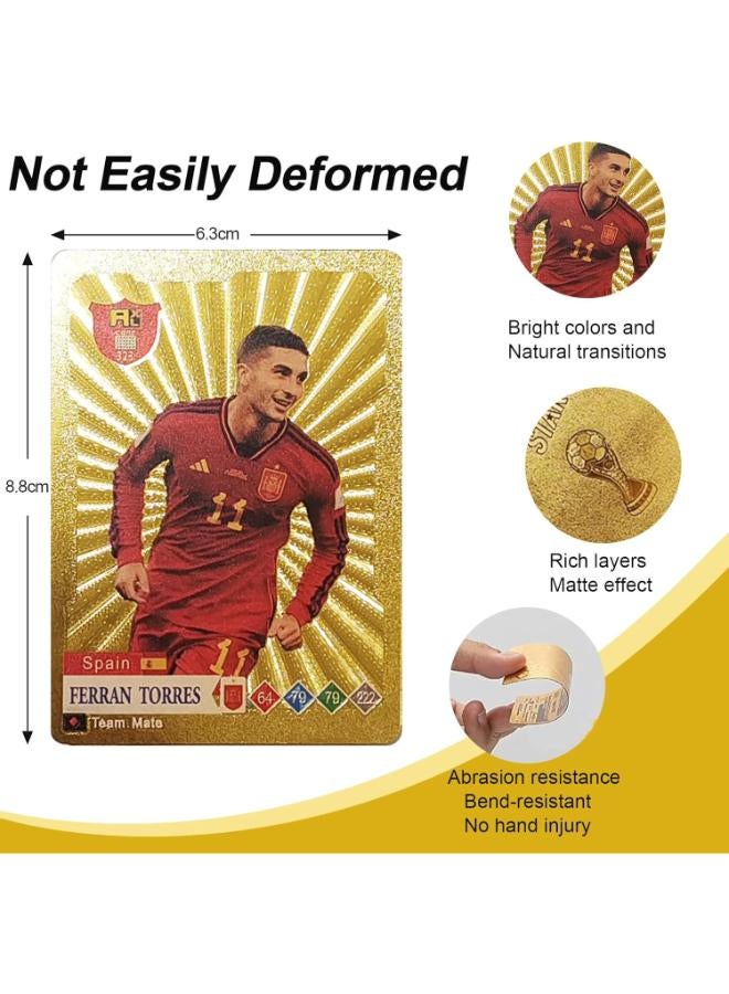 World Cup 2024 Star Football Cards, 55 Gold Foil Cards, Euro 2024 - Image 2