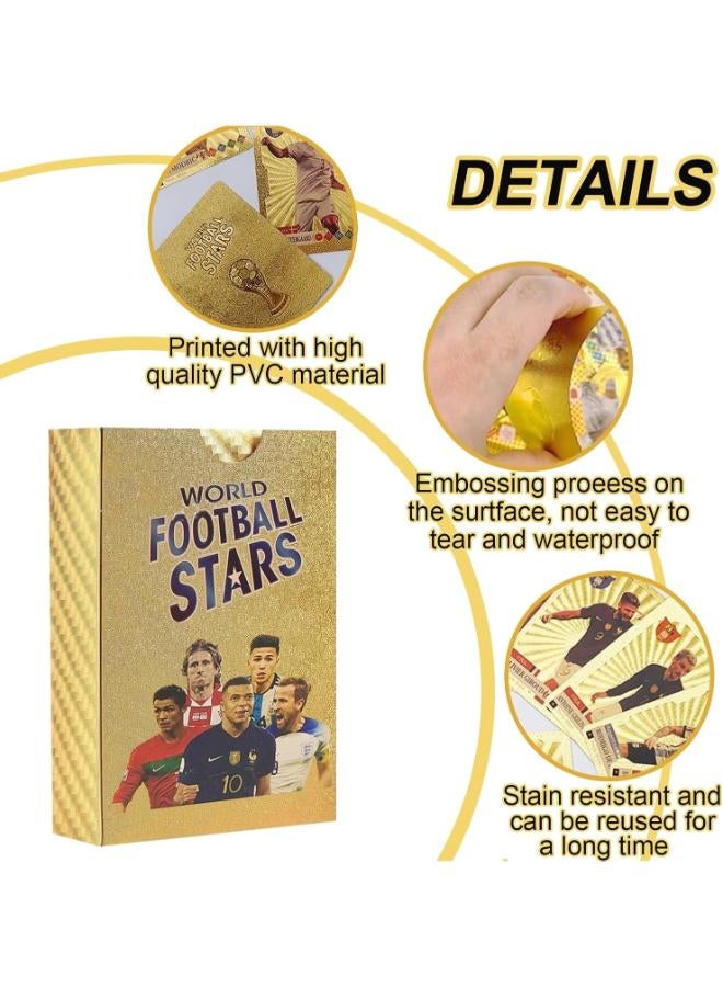 World Cup 2024 Star Football Cards, 55 Gold Foil Cards, Euro 2024 - Image 3