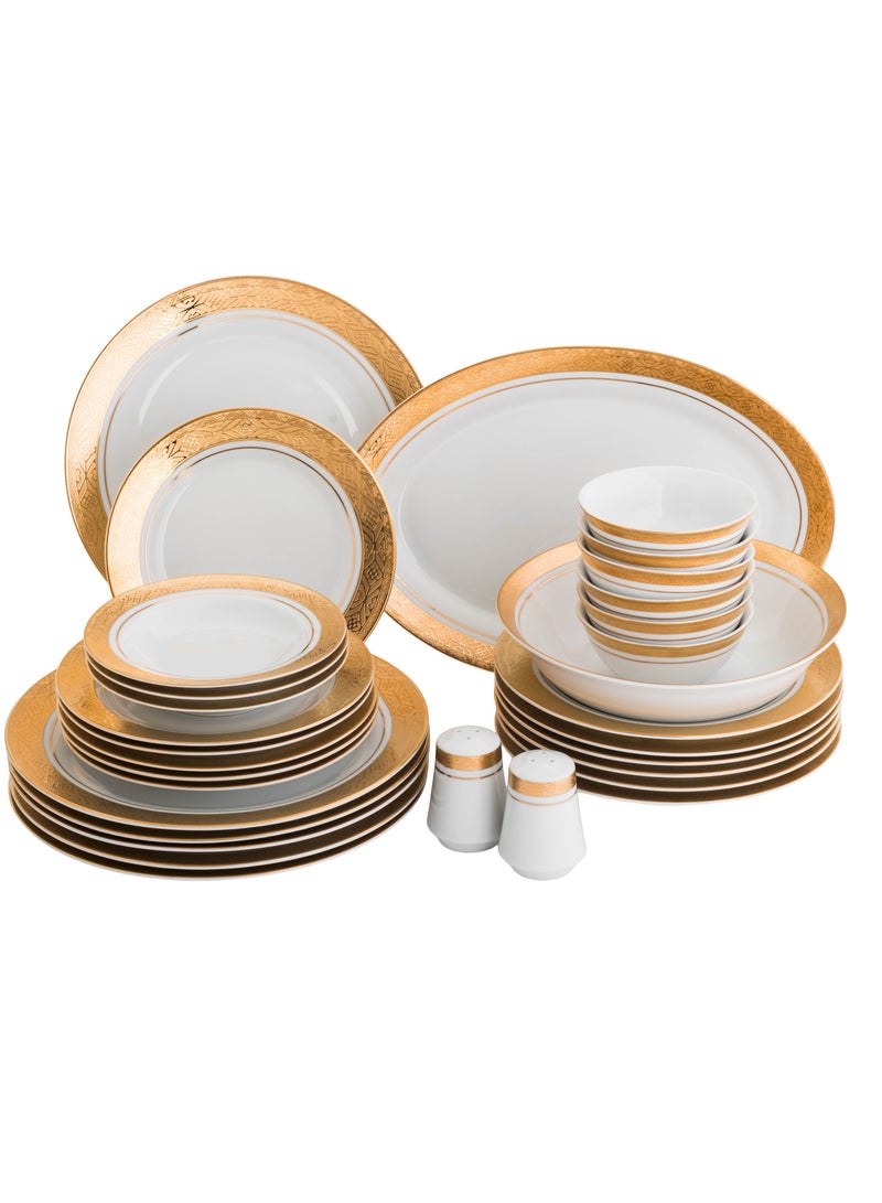 كازا روزا طقم عشاء من البورسلين 32 قطعة لـ 6 أشخاص - Image 5