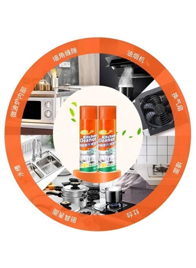 نظف رغوي متعدد الأغراض، بخاخ منظف للمطبخ، مزيل بقع الزيوت والشحوم، بخاخ منظف للمداخن، منظف فقاعات، بخاخ مزيل الشحوم الرغوي متعدد الأغراض للمطبخ، بخاخ منظف فقاعات - Image 3