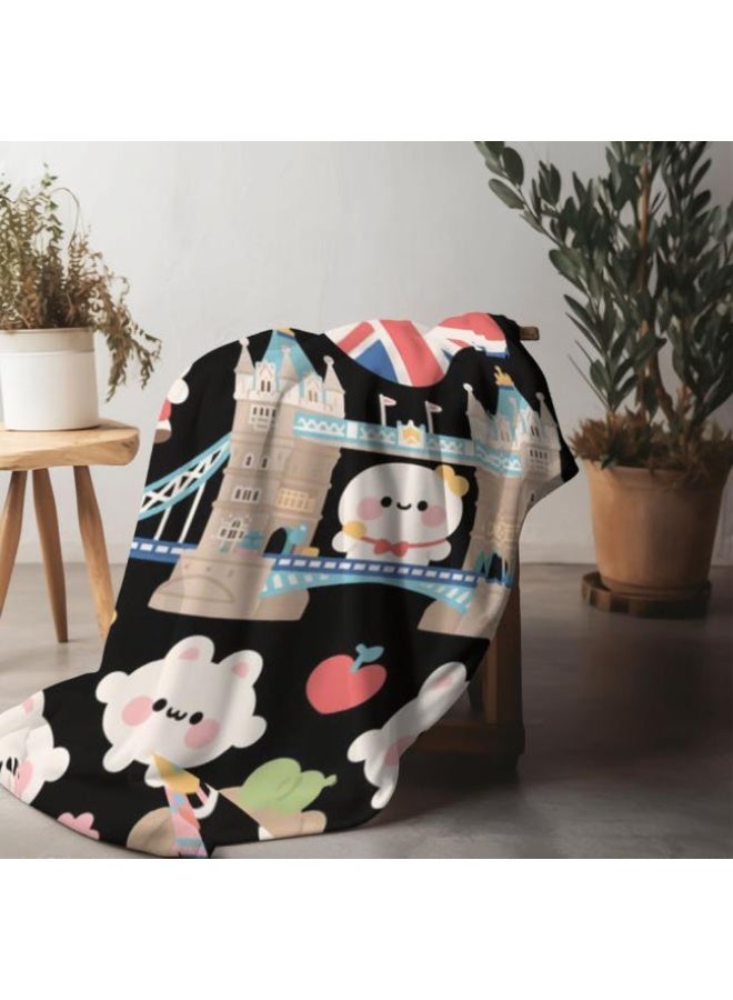 general Baby and children's cartoon flannel thin blanket (warm and comfortable, suitable for sleep, game use) 70cm*100cm - Image 3