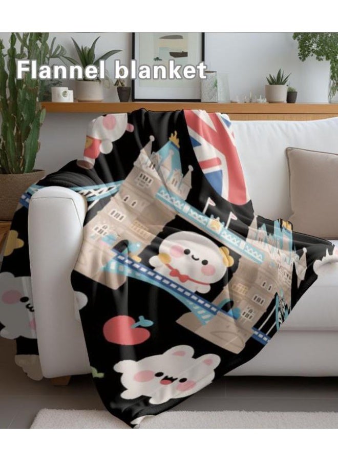 general Baby and children's cartoon flannel thin blanket (warm and comfortable, suitable for sleep, game use) 70cm*100cm - Image 4