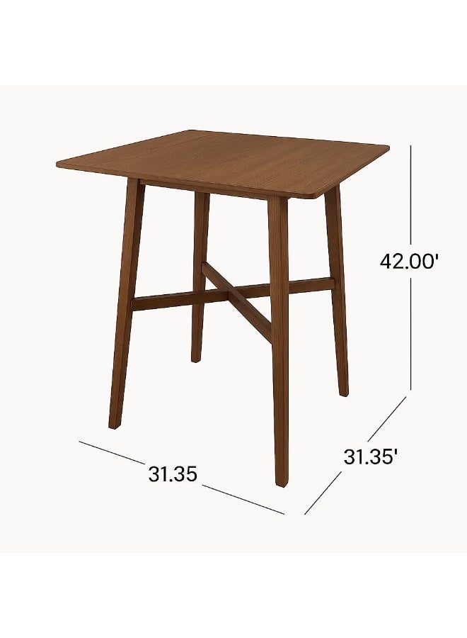 Horoof Home Horoof HomeÂ® Modern Square Wood Dining Table  - Image 3