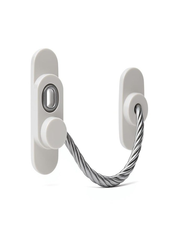 قفل أمان للأطفال (برقم سري) للثلاجة والأدراج والأبواب المنزلقة | مانع للفتح المفاجئ والانحشار | مصنوع من الفولاذ المقاوم للصدأ مع سلك سميك للغاية ومادة ABS | مثالي للمنزل والأطفال - Image 2