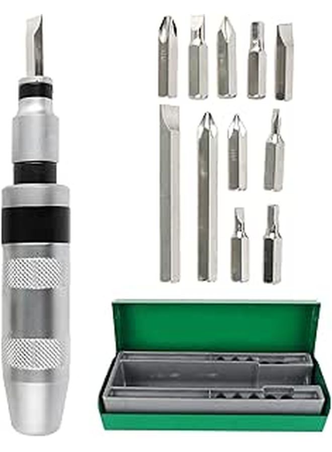 Impact Driver Kit 13 Pieces Manual Drive Non Slip Handle Wear Resistant High Hardness For Repair - Image 1