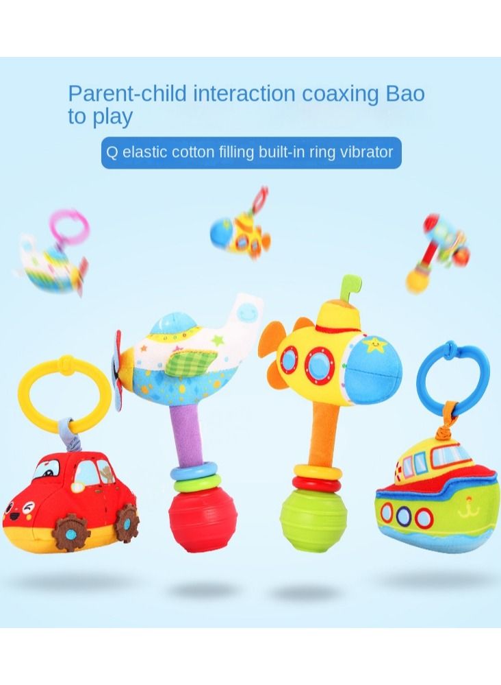 Baby Plush Ring The Bell, Squeaky Dangling Toy Submarine Seat Stroller Toys  - Image 2
