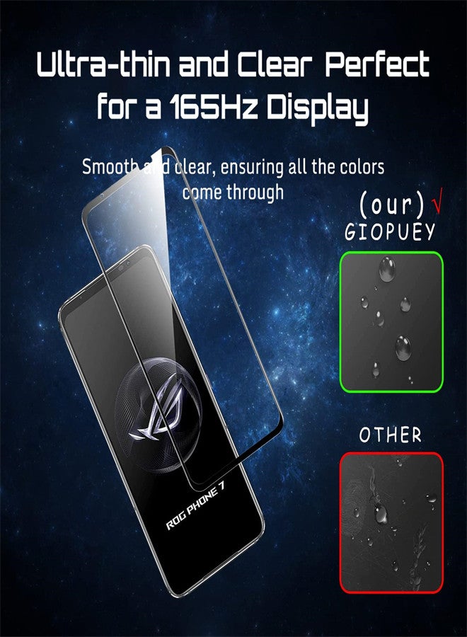Excefore EXCEFORE, 3Pack Screen Protector Compatible with Asus ROG Phone 7 (6.78"), Azonee, Clear Tempered Glass Film, Anti Scratch,Full Protection, 9H Hardness Films  - Image 2