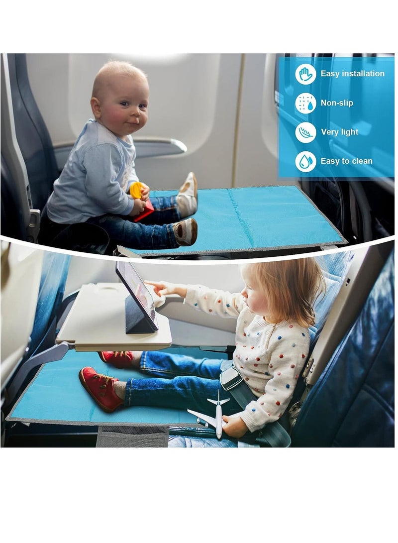 اكسيسن موسع مقعد طائرة للأطفال، سجادة لعب لسرير نوم الطيران، سرير سفر للأطفال الصغار، مسند قدم محمول للرضع - Image 2