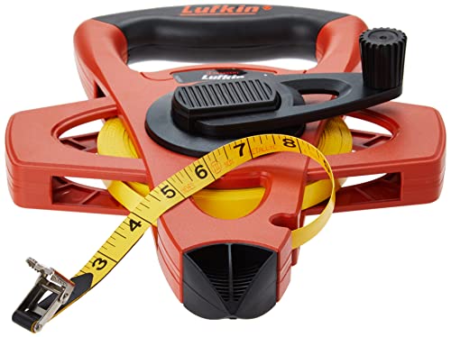 Lufkin Crescent Lufkin 1/2" x 50' Hi-Viz Orange Fiberglass Tape Measure - FE050 - Image 3