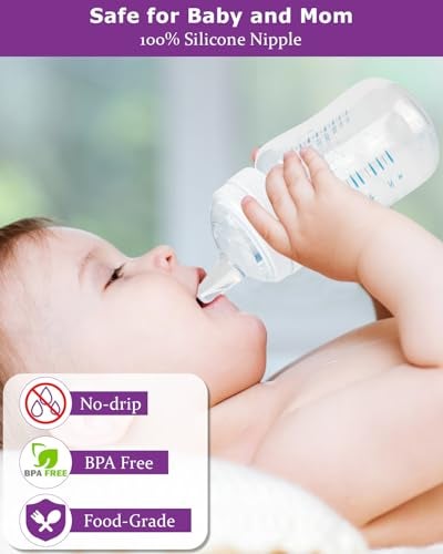joyfeed Sippy Cup Nipples for Philips Avent Anti-Colic Baby Bottles,Food Grade Silicone Sippy Spout，Variable Flow Soft Nipple，6m+,4-Count - Image 5