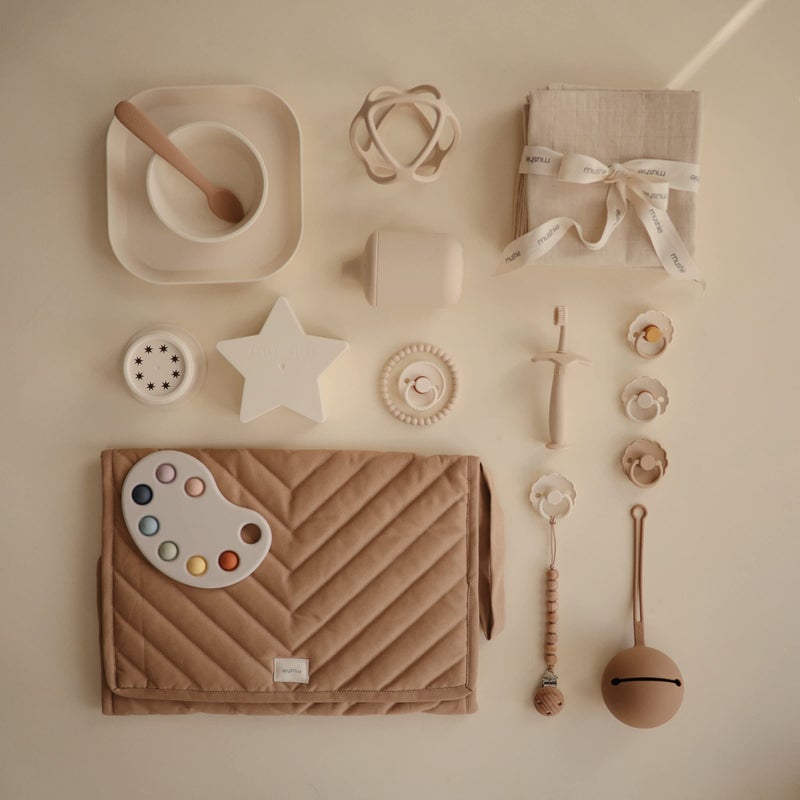 mushie Silicone Baby Teether Ball Toy (Shifting Sand) - Image 5