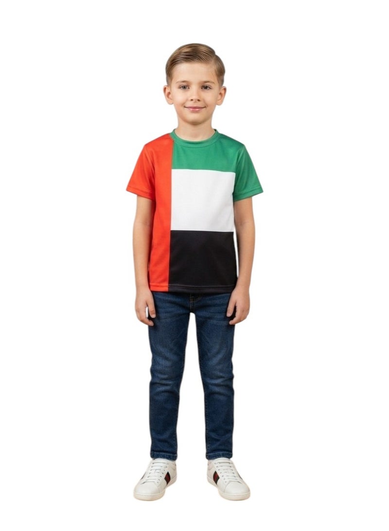 Daniel تي شيرت يوم العلم الوطني الإماراتي للأولاد - Image 1