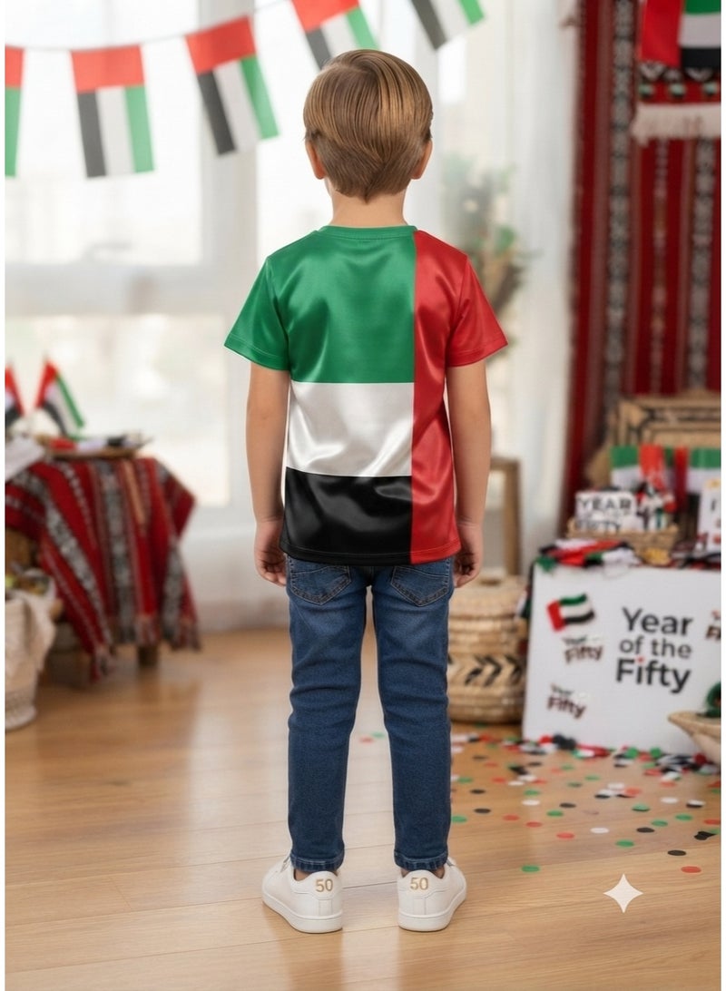Daniel تي شيرت يوم العلم الوطني الإماراتي للأولاد - Image 2