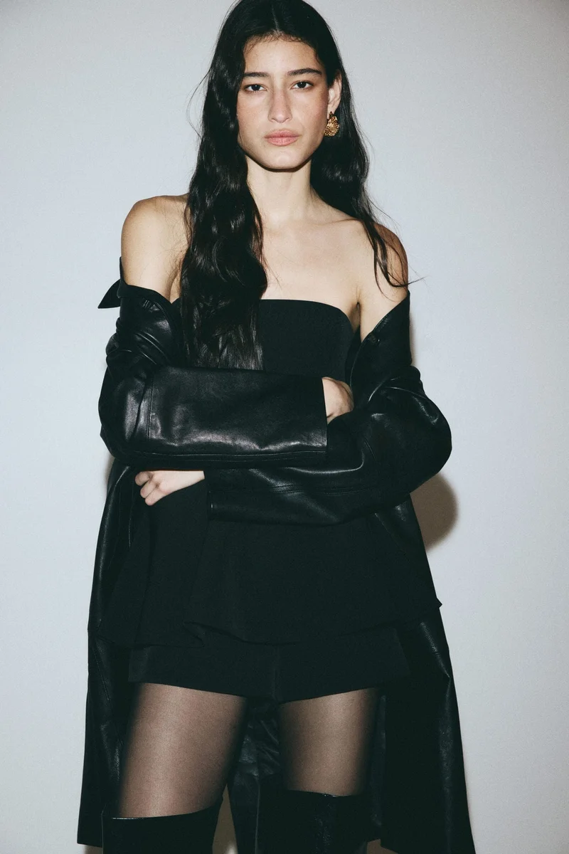 H&M  Bandeau peplum playsuit for Women | Best Price UAE