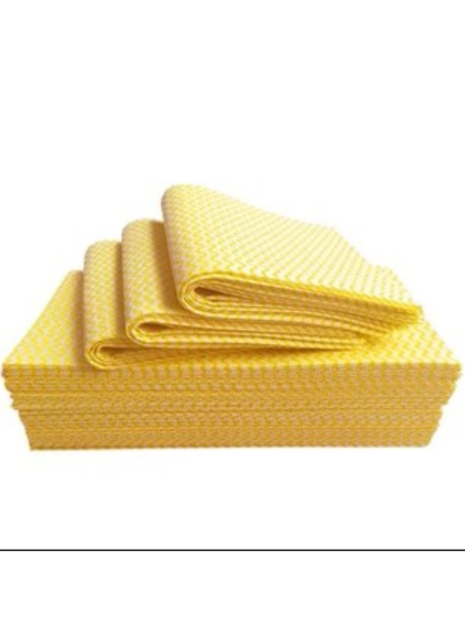 CHEMEX Non-Woven Semi Disposable Cleaning Cloth J Cloth 50 pcs/pkt Yellow