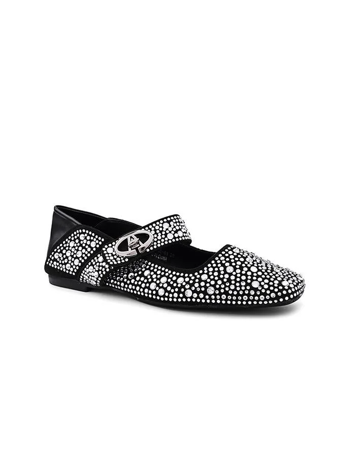 Cuple Cuple Embellished Strap Ballerina Flats