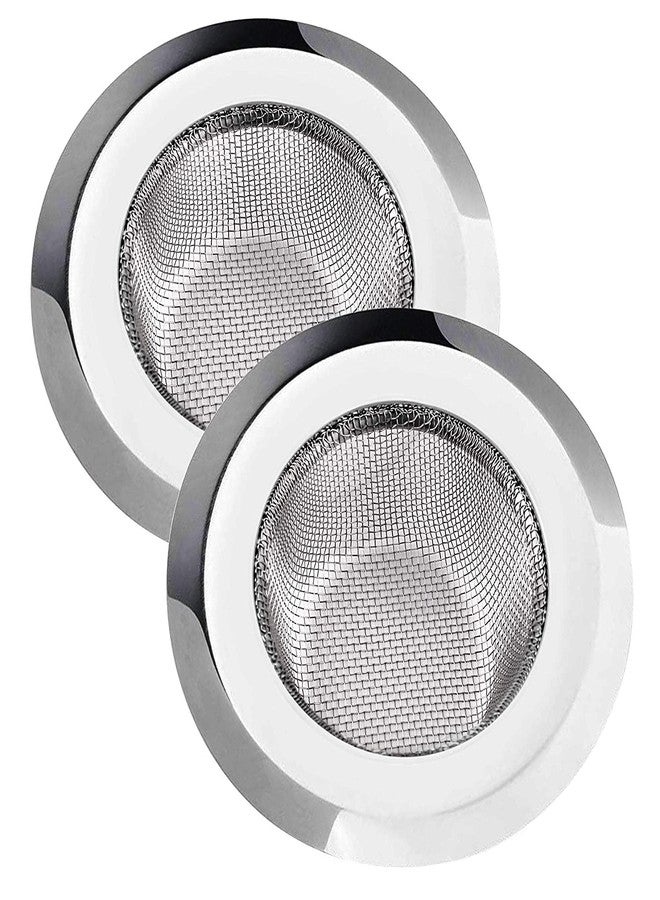 XML Kitchen Sink Strainer Heavy-Duty Stainless-Steel Drain Basin Basket Filter Stopper Drainer Jali(Pack-of-2), 9.5cm, Silver, (Xgendi-Jali-2) - Image 1