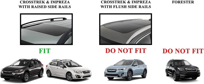 BRIGHTLINES Aero Cross Bars Roof Racks Luggage Rack Replacement for 2013-2017 Subaru Crosstrek & 2012-2016 Impreza - Image 3