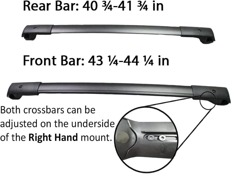BRIGHTLINES Aero Cross Bars Roof Racks Luggage Rack Replacement for 2013-2017 Subaru Crosstrek & 2012-2016 Impreza - Image 5