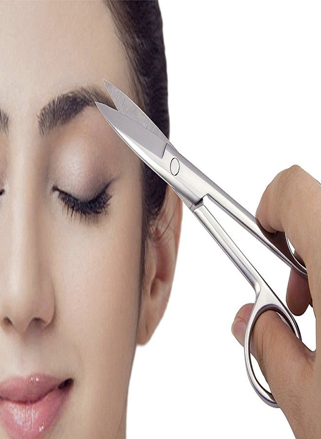 Foreign Holics Stainless Steel Nose Hair and Eyebrow Cutting Grooming Scissors for Women and Men - Image 5