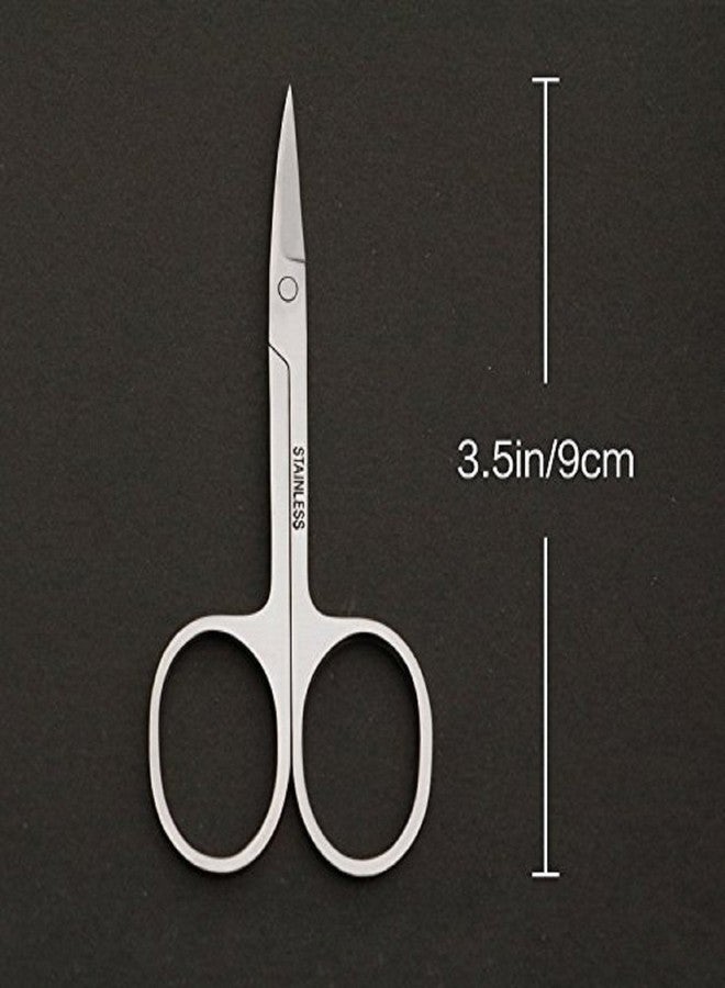 Foreign Holics Stainless Steel Nose Hair and Eyebrow Cutting Grooming Scissors for Women and Men - Image 3