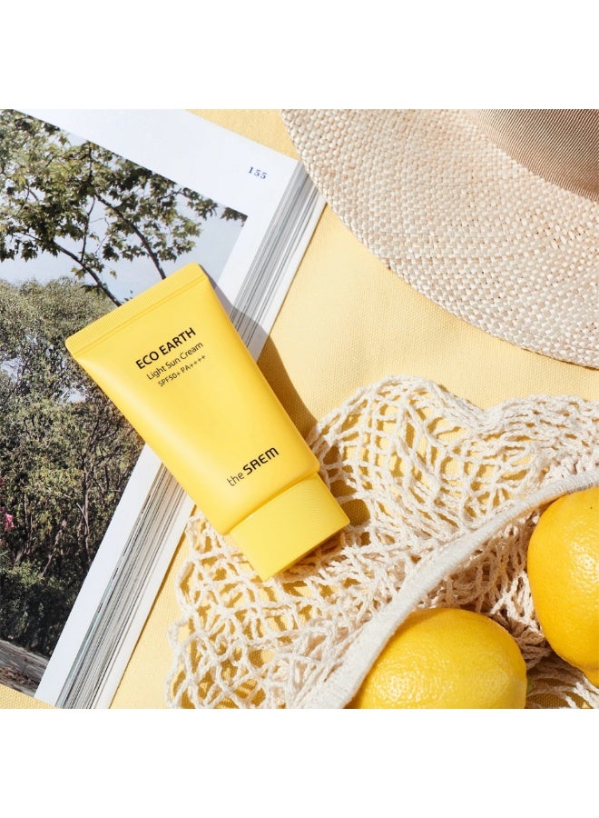 The Saem Eco Earth Light Sun Cream SPF50+ 50g - Image 4