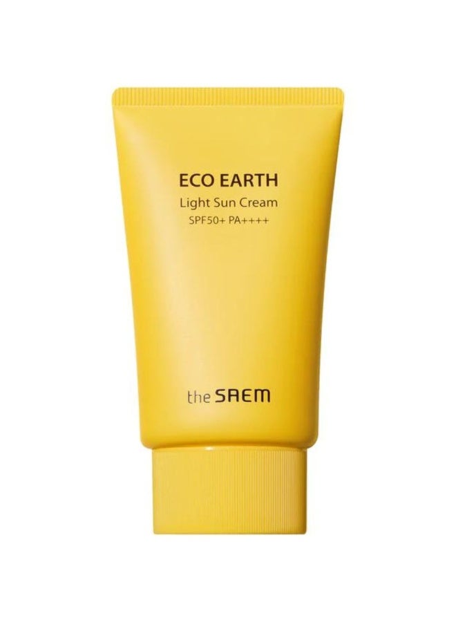 The Saem Eco Earth Light Sun Cream SPF50+ 50g - Image 1
