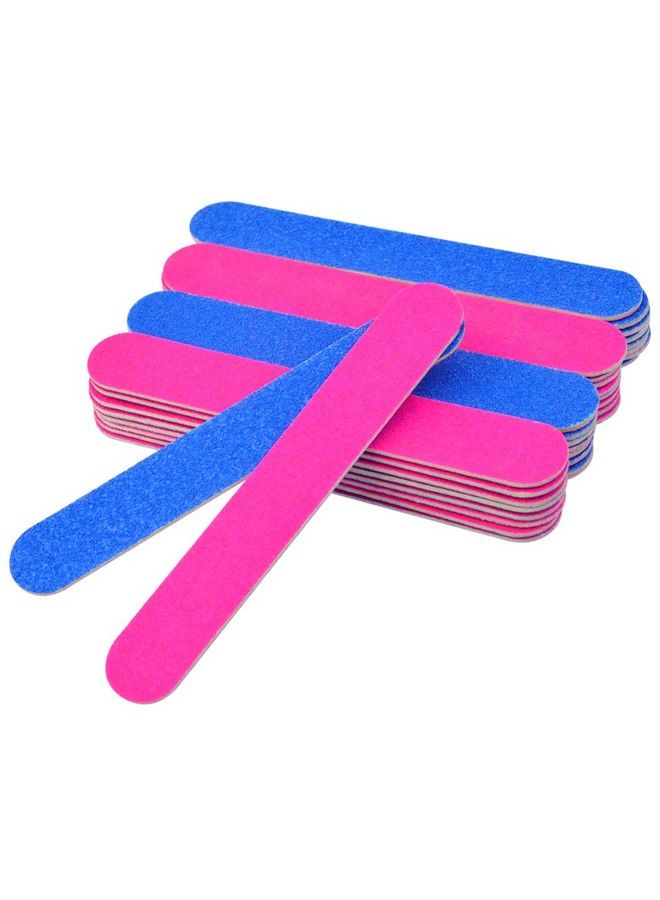 Wobe 100 Pcs Disposable Nail Files Double Sided Emery Boards Manicure Tools Blue And Pink Nail Buffering Files Emery Boards Pedicure Tools Set Home Or Professional Beauty Care - Image 4