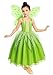 CQDY Girls Tinkerbell Costume Dress Up Fancy Fairy Princess Halloween Party Dress With Butterfly Wings - Image 3