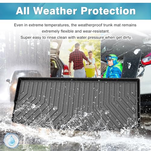 Mixsuper Cargo Liner for Chevrolet Tahoe/GMC Yukon 2021-2026, All Weather Cargo Mat Trunk Liner, Behind The 3rd Row Seats, Black - Image 5