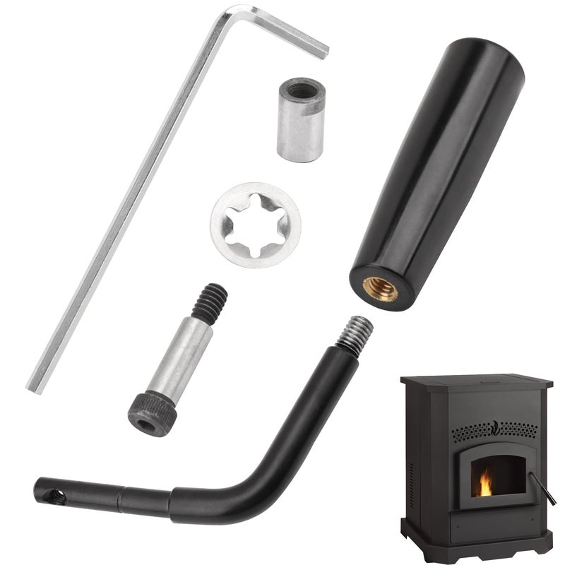 KINTLE SRV7093024D Door Handle Assembly Compatible with PelPro Pleasant Hearth Pellet Stove for Pelpro PP60 PP60B PP130 PP130B PP70 PP150 PPC90 TSC90 for Pleasant Hearth PH35PS PH50CABPS PH50PS - Image 2