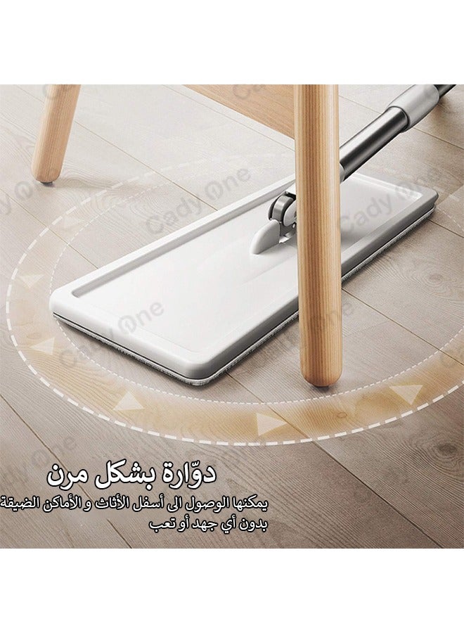 ميكسد طقم ممسحة تنضيف ارضيات من المايكروفايبر مع دلو وبكرة إعادة تعبئة  - Image 5