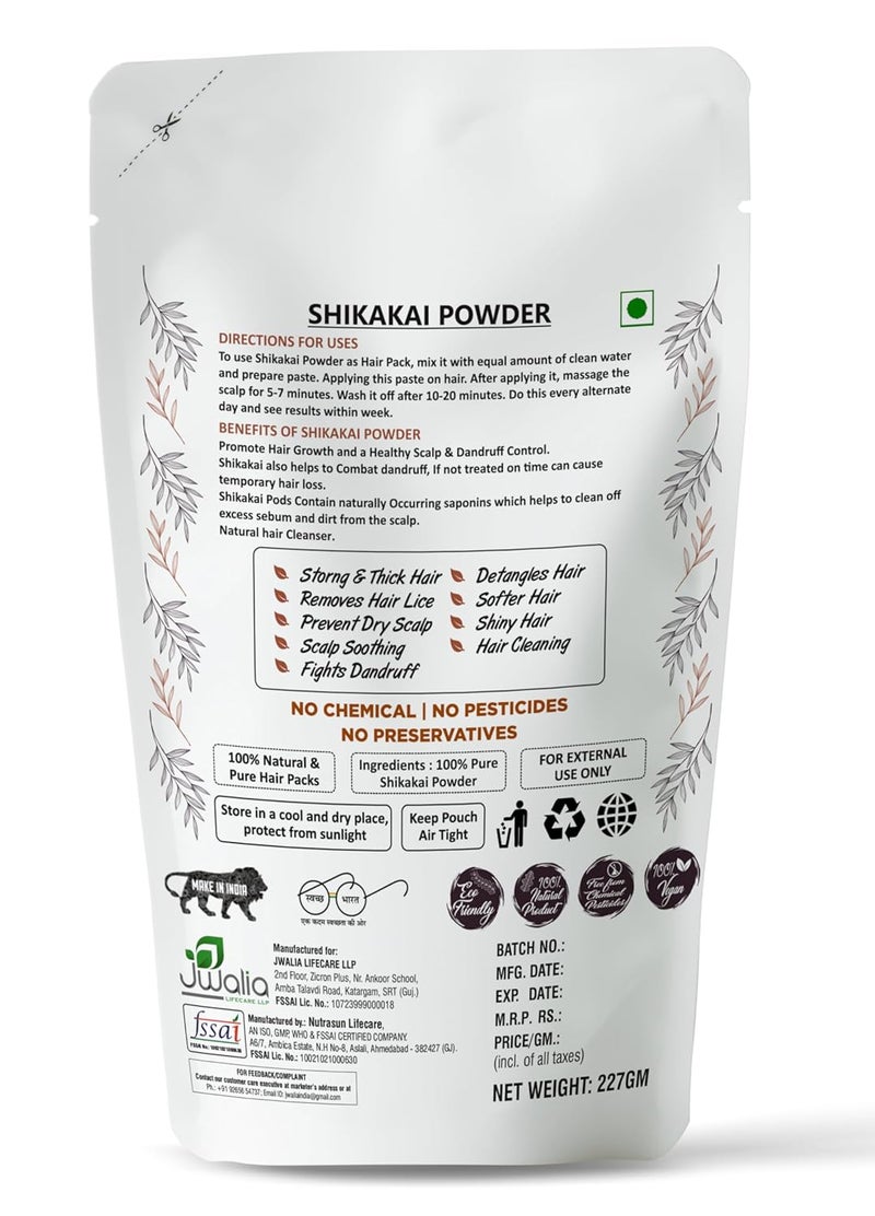 MYHERB Pure Natural 100 Organic ShikakaiAcacia Concinna Powder For Hair Pack  227 Gm05 Lbs  Excellent Hair Conditioner  CleanserFor Hair PackFor Men  Women - Image 4