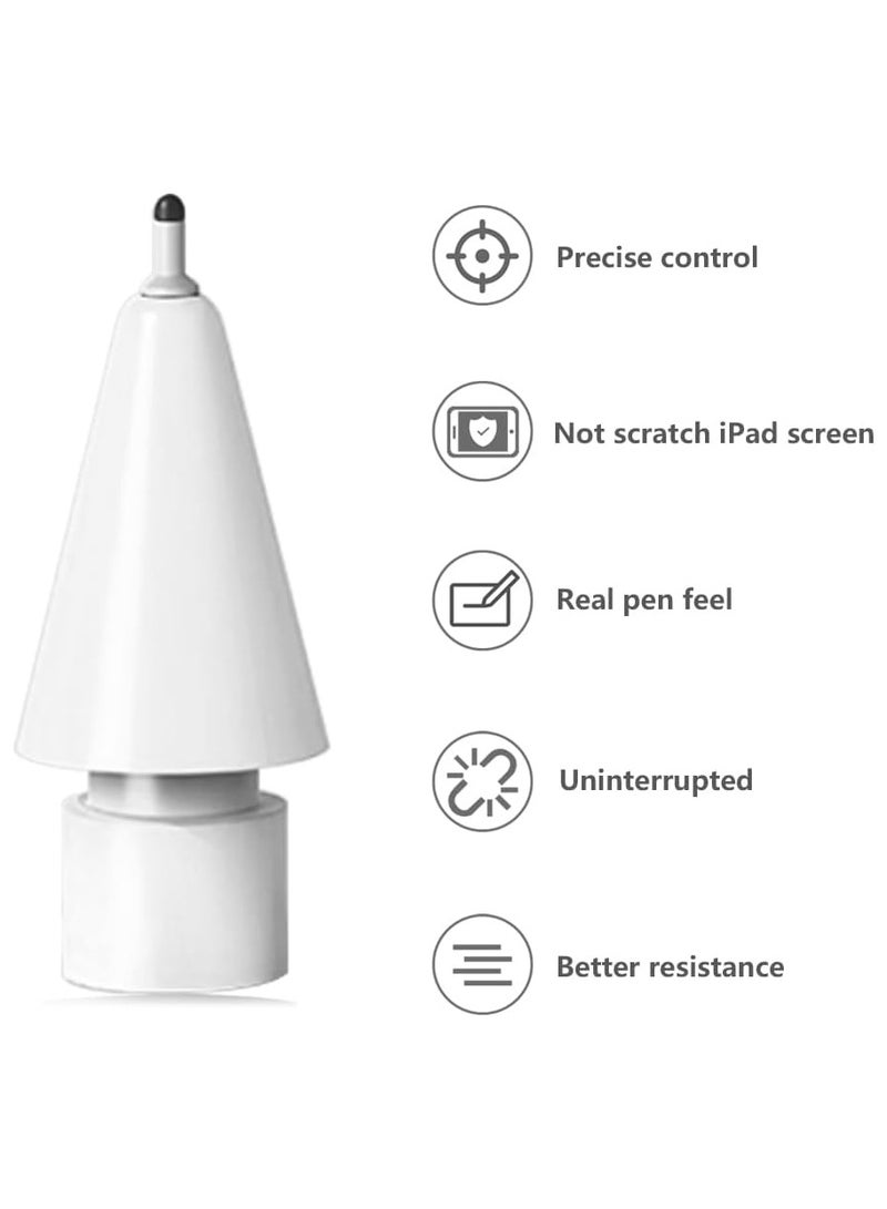 Bukela Upgraded Tips for Apple Pencil Tip, Safe Replacement Tips Anti-Scratch Pen Like Precise Control Rubber Nibs for Apple Pen (2 Pack)  - Image 3