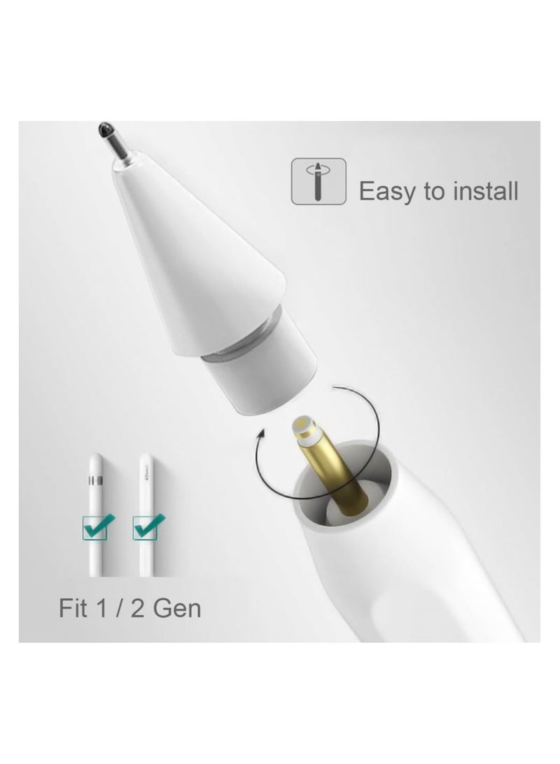 Bukela Upgraded Tips for Apple Pencil Tip, Safe Replacement Tips Anti-Scratch Pen Like Precise Control Rubber Nibs for Apple Pen (2 Pack)  - Image 5