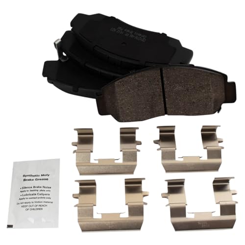 TRQ Front Brake Pad & Rotor Kit Brake Pads Brake Rotor Ceramic Compatible with 2003-2007 Honda Accord 2006-2010 Civic - Image 3