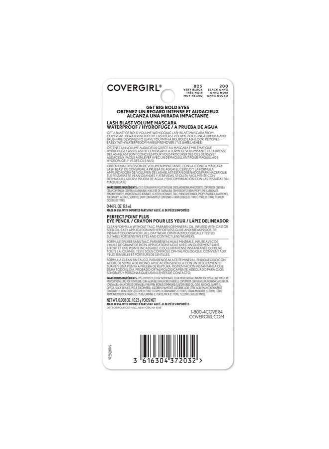 CoverGirl Covergirl Lash Blast Volume Waterproof Mascara, Very Black & Perfect Point Plus Eyeliner Pencil, Black Onyx - Image 2