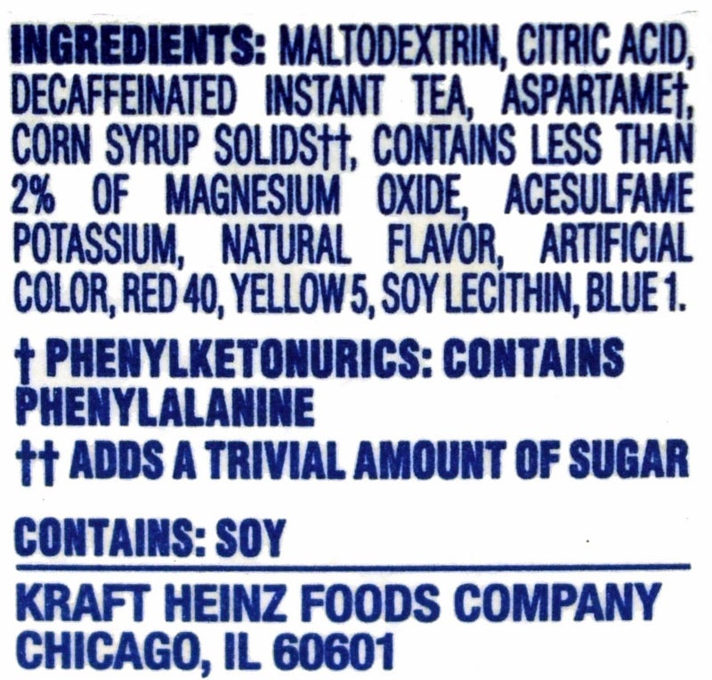 Crystal Light Lemon Decaf Iced Tea Natural Flavor Drink Mix, 12-Quart Canister (Pack of 4) - Image 2