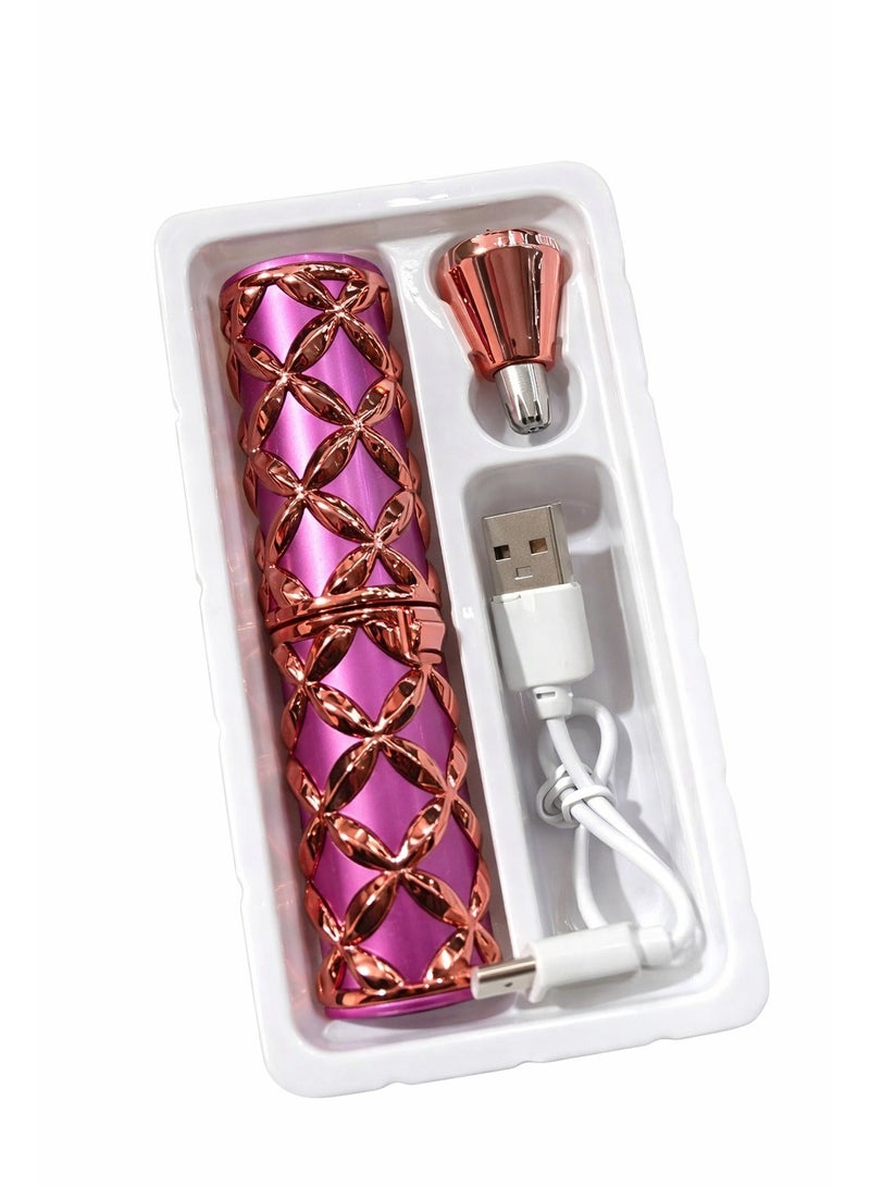 جهاز إزالة الشعر الكهربائي 3 في 1 بتصميم أحمر الشفاه للنساء - ماكينة حلاقة محمولة للحواجب والأنف والمناطق الحساسة HX-310 - Image 1