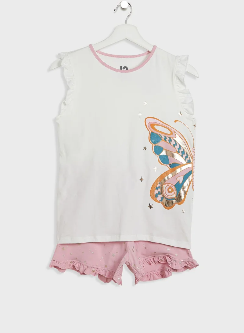 Cotton On Kids Butterfly Pyjama Set