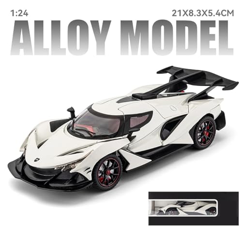 FEXXA 1:24 Scale Apolo Sport CAR Exclusive Alloy Metal Pull Back Die-cast Car Model with Sound Light Mini Auto Toy for Kids Metal Model Toy Car with Sound and Light (-Multicolor) - Image 4
