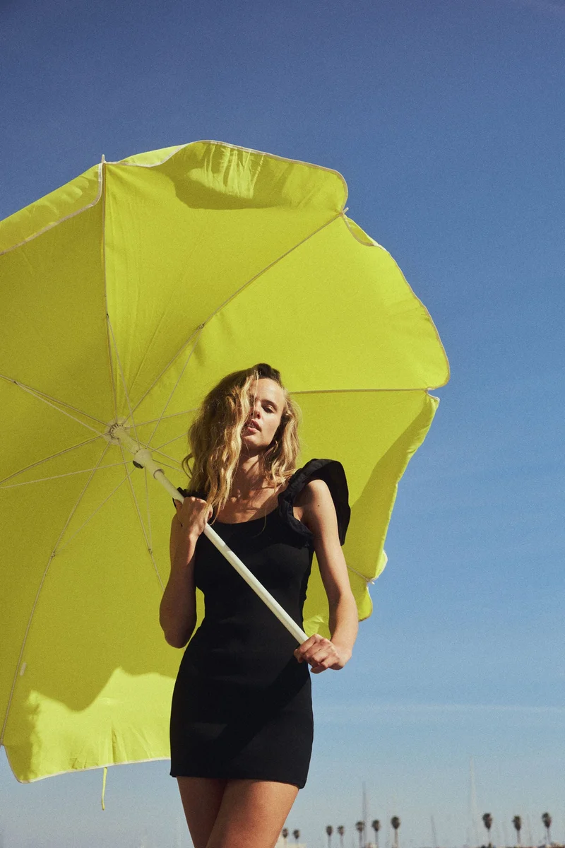 H&M Frill-trimmed jersey dress