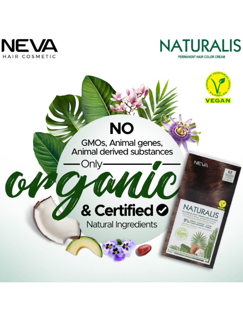 NEVA Naturalis Permanent Hair Color, Vegan,100% Gray Coverage, Organic, No Harmful Chemicals, Ammonia Free, Long-Lasting - INTENSE LIGHT BLONDE - 8.0 - Image 4